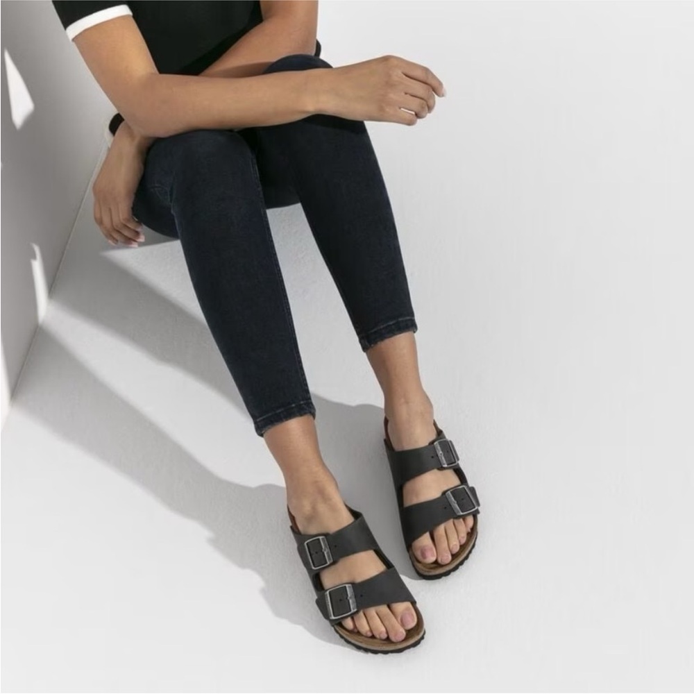 Birkenstock Black Double-Buckle Women’s Sandals